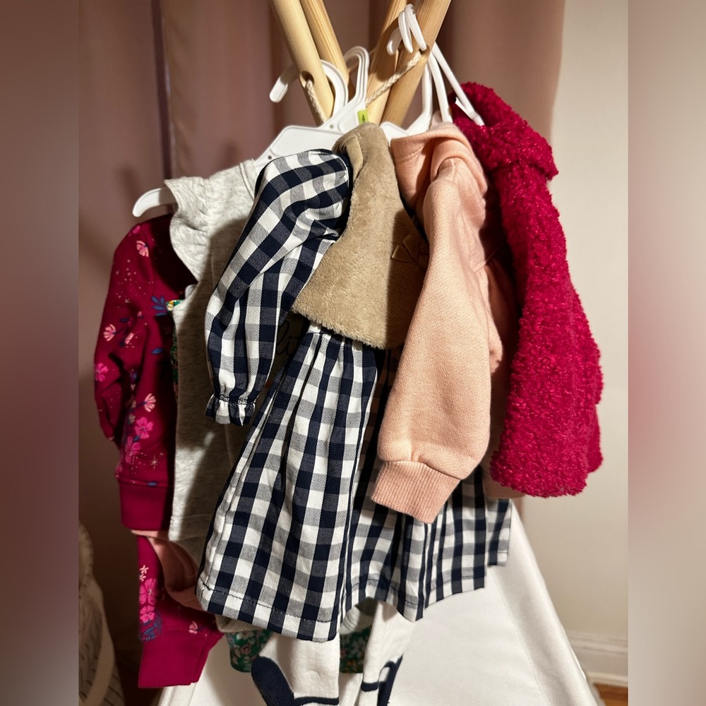 Bundle of baby girl clothing